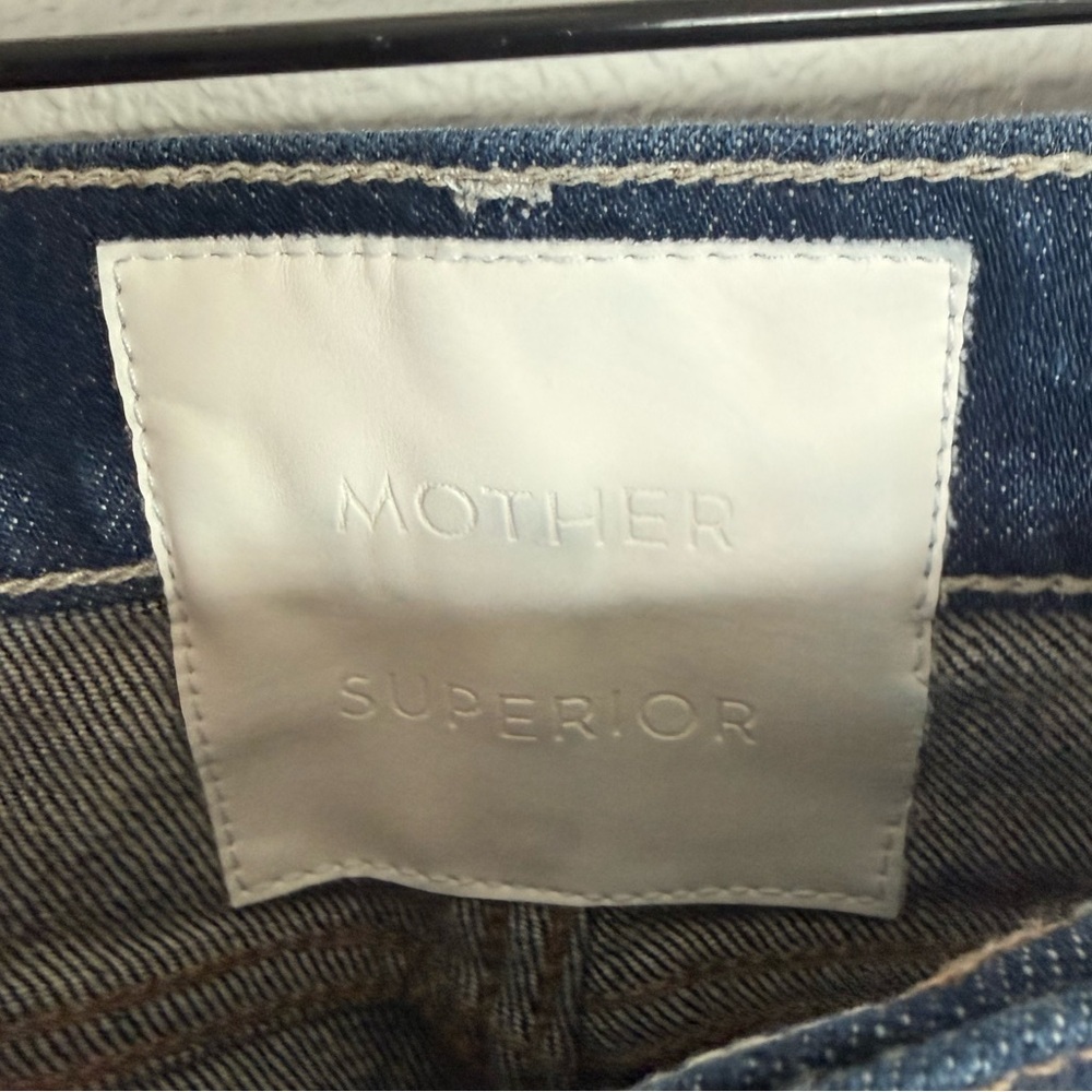 MOTHER Superior High Waisted Rascal Hover Straight Leg Jean Clean Up Your Act 25 - Picture 7 of 14